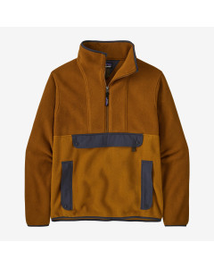 Patagonia synchilla fleece anorak raptor bronw pile
