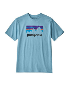 Patagonia shop sticker responsibili tee break up blue