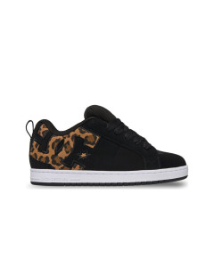 Dc shoes court graffik cheetah black scarpe skate 2027