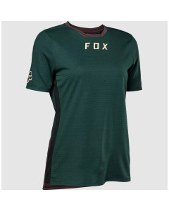 Fox racing w's defend ss jersey emerald maglia donna