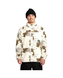 Volcom nelson sherpa full zip jacket white pile 2026