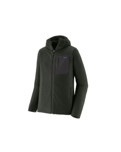 Patagonia m's R1 air fleece full zip hoody old growth green pile tecnico