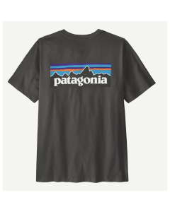 Patagonia m's P-6 logo t-shirt ink black