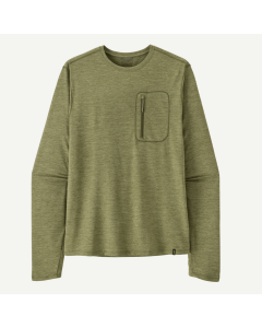 Patagonia l/s capilene cool sun shirt Caper Green - Buckhorn Green X-Dye