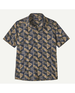 Patagonia m's go to shirt jaguar geo dolomite blue camicia