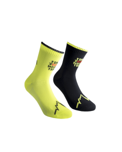 La sportiva for your mountain socks black neon calze tecniche