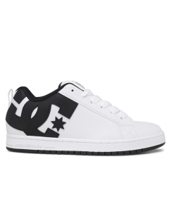 Dc shoes court graffik white black black scarpe skate 2026