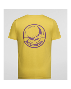 La Sportiva Climbing on the moon t-shirt giallo viola maglia