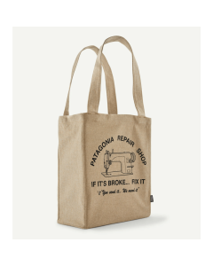 Patagonia recycled market tote repair shop classic tan
