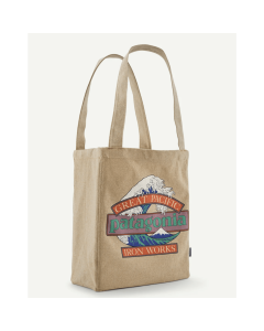 Patagonia recycled market tote great waves classic tan