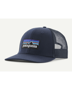 Patagonia p-6 logo trucker hat new navy