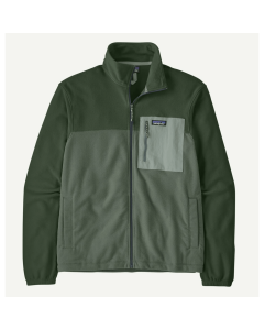Patagonia m's Micro D fleece patch pocket jacket canopy green pile tecnico