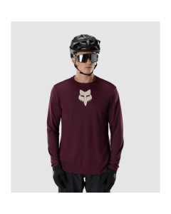 Fox racing ranger ls jersey fox head dark maroon maglia MTB 2027