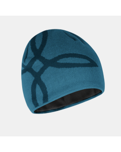 Montura logo lined beanie steel blue cappellino