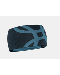 Montura merino logo band blueberry steel blue fascia