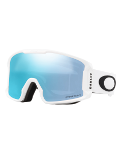 Oakley line miner M matte white prizm snow sapphire iridium maschera 