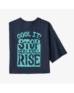Patagonia stop the rise responsibili tee new navy