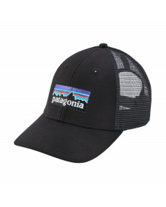 Patagonia p-6 logo lopro trucker hat black
