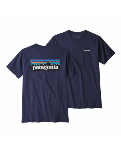 Patagonia p-6 logo organic cotton t-shirt classic navy