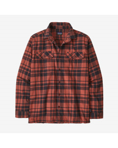 Patagonia l/s organic cotton midweight fjord flannel shirt Ice Caps: Burl Red