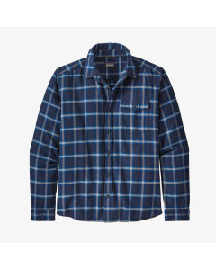 Patagonia l/s lightweight fjord flannel shirt grange new navy