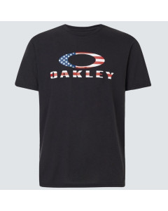 Oakley o bark tee black american flag