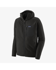 Patagonia m's R2 techface hoody jacket black 