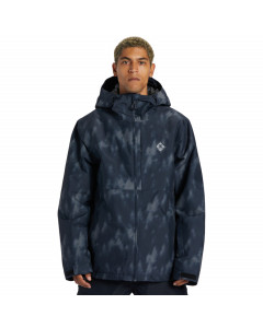 Dc shoes giacca snowboard basis print jacket black tree runs 10k 2024