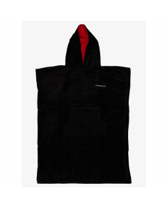 Quiksilver hoody towel beach poncho da surf black jet black
