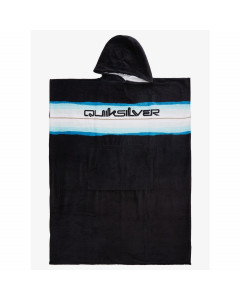 Quiksilver hoody towel black blue surf poncho 