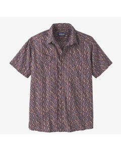 Patagonia m's back step shirt interwined hands evening mauve camicia 