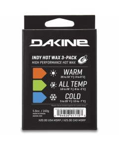 Dakine indy hot wax 3-pack sciolina