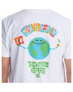 Dc shoes our world ss tee white 2023