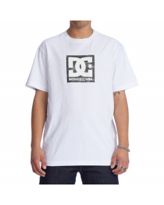 Dc shoes square star fill ss tee white black camo 2023