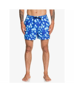 Quiksilver dye check 15'' volley beach shorts dazzling blue 2020