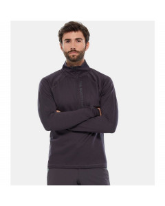 The north face first layer impendor 3/4 zip shirt weathered black