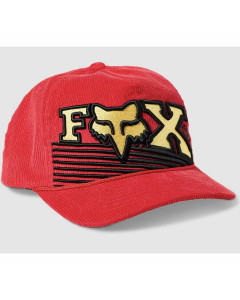 Fox racing burm snapback hat flame red 2023