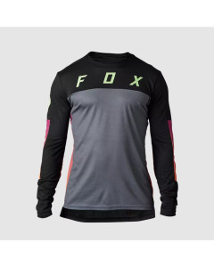 Fox racing defend ls jersey cekt black 2023 maglia mtb