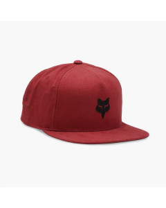 Fox racing fox head snapback hat flame red 2024