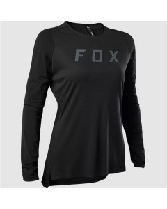 Fox racing w flexair pro ls jersey black 2023 maglia donna mtb