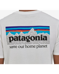 Patagonia m's p-6 mission organic t-shirt white 