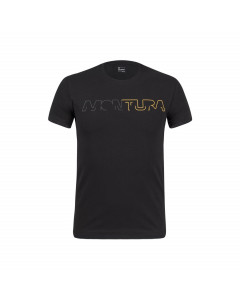 Montura brand t-shirt nero gold