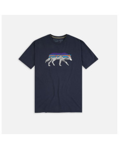 Patagonia m's back for good organic cotton tee new navy wolf