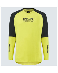 Oakley factory pilot MTB ls jersey black sulphur maglia