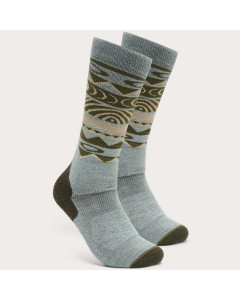 Oakley wanderlust perf socks 2.0 green norway pattern