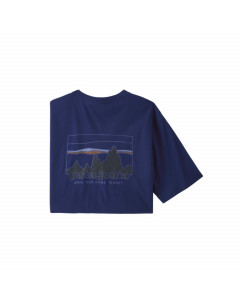 Patagonia m's 73 skyline organic t-shirt sound blue 
