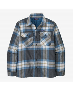 Patagonia insulated organic cotton midweight fjord flannel shirt forestry ink black
