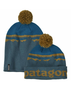 Patagonia  LW powder town beanie fitz roy sunrise knit abalone blue