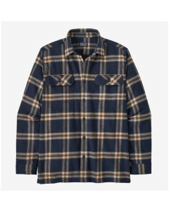 Patagonia l/s organic cotton midweight fjord flannel shirt north line new navy