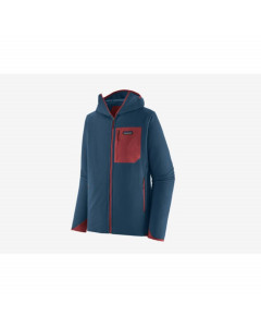Patagonia m's R2 techface hoody jacket tidepool blue